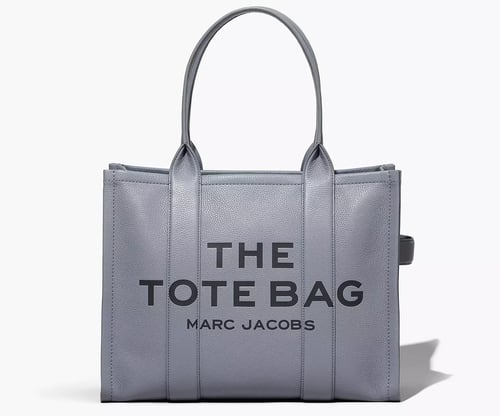 THE LEATHER LARGE TOTE BAG