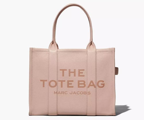 THE LEATHER LARGE TOTE BAG