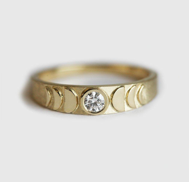 Salt and Pepper Diamond Rings