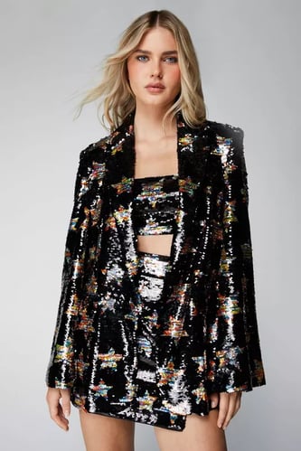 Premium Star Sequin Blazer