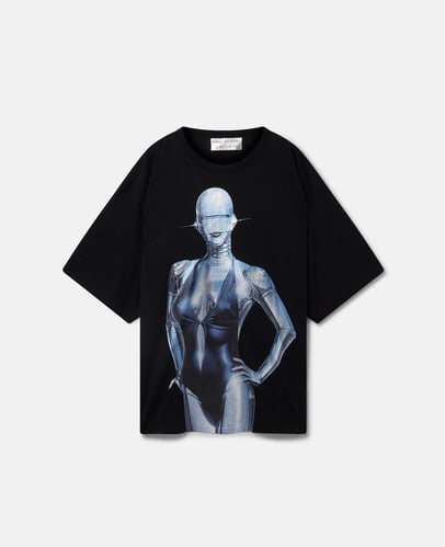 Sexy Robot Oversized Organic Cotton T-Shirt