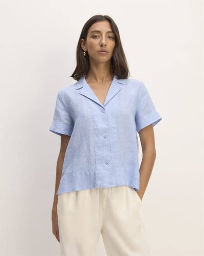 The Linen Short-Sleeve Notch Shirt