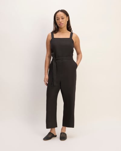The Linen Side-Button Jumpsuit