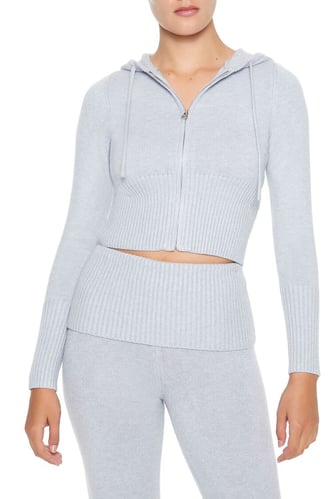 Maglione con cappuccio e zip