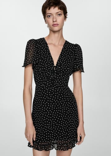 Printed short dress