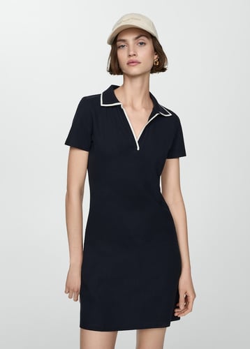 Polo neck dress