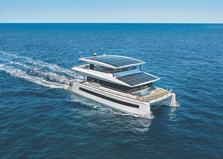New SY62 3-Deck solar electric catamaran will make its US debut at FLIBS 2024