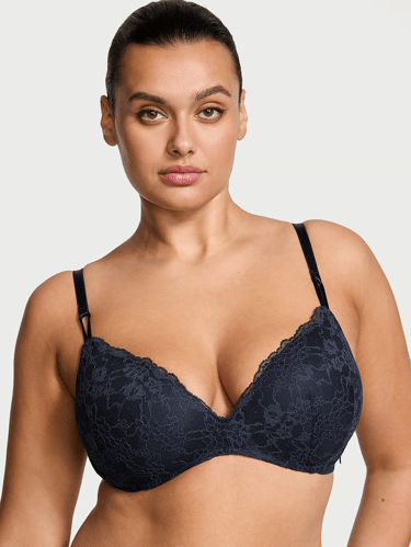 Sexy Tee Wireless Push-Up Lace Bra