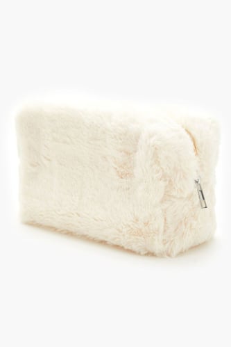 Faux Fur Makeup Bag