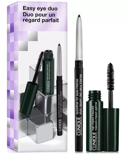 Clinique 2-Pc. Easy Eye Makeup Mascara + Eyeliner Holiday Duo Gift Set