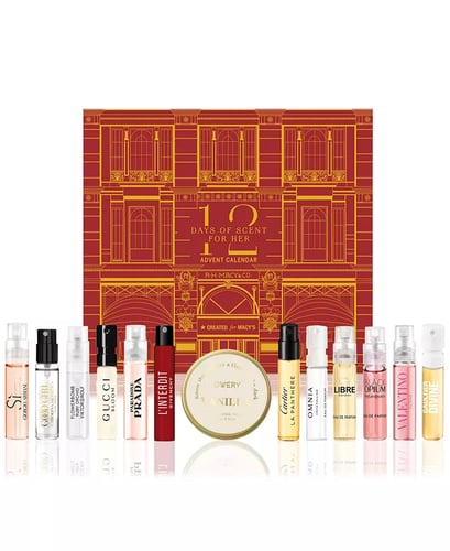 13-Pc. Macy's Favorite Scents 12 Days Of Scent For Her Advent Calendar Gift Set