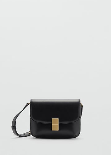 Crossbody bag with metal closure