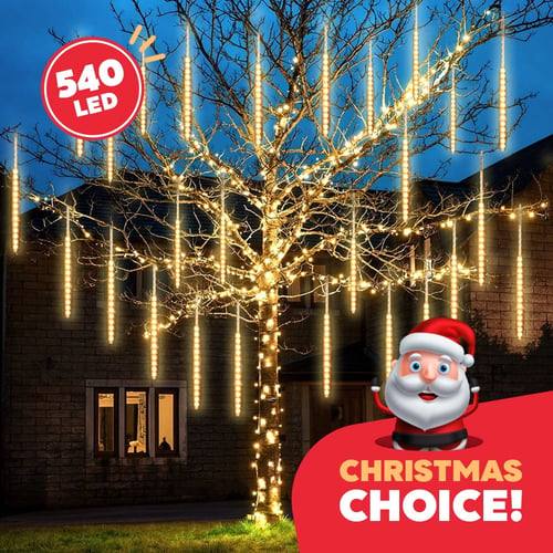 Christmas LED Meteor Shower Rain Warm Lights