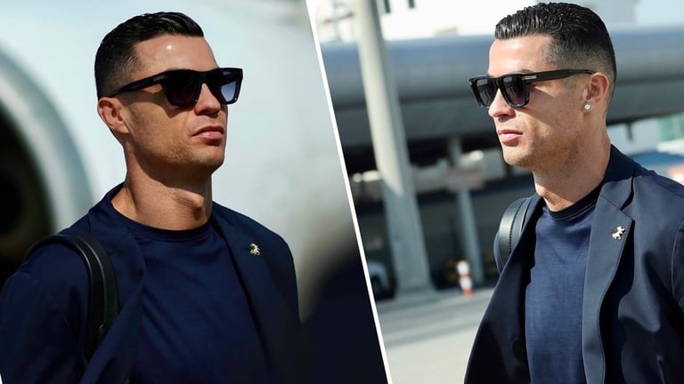Cristiano Ronaldo e Al-Nassr brilham no Tombolini ao chegarem a Doha para a Liga dos Campeões da Ásia