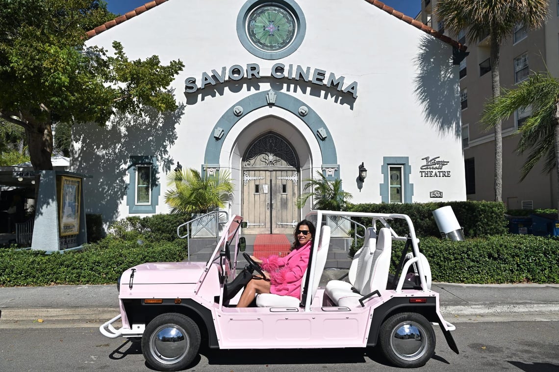 FLIFF Chair Lisa Grigorian at Savor Cinema in MOKE during Bob Mackie, _Naked Illusion_ Screening