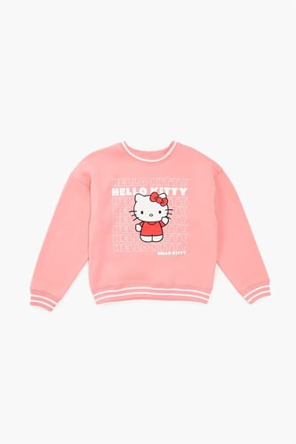 Girls Striped Hello Kitty Pullover (Kids)