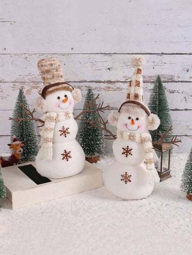 1pc/2pcs, Christmas Lovely Snowman Decoration