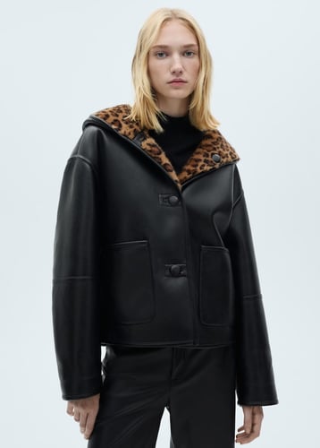 Reversible leopard-print jacket