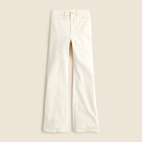 High-rise flare jean in 1996 semi-stretch