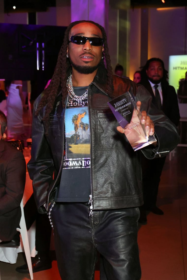 Quavo Honored As Humanitarian Of The Year At The 8th Annualvariety Hitmakers Brunch In Los Angeles 