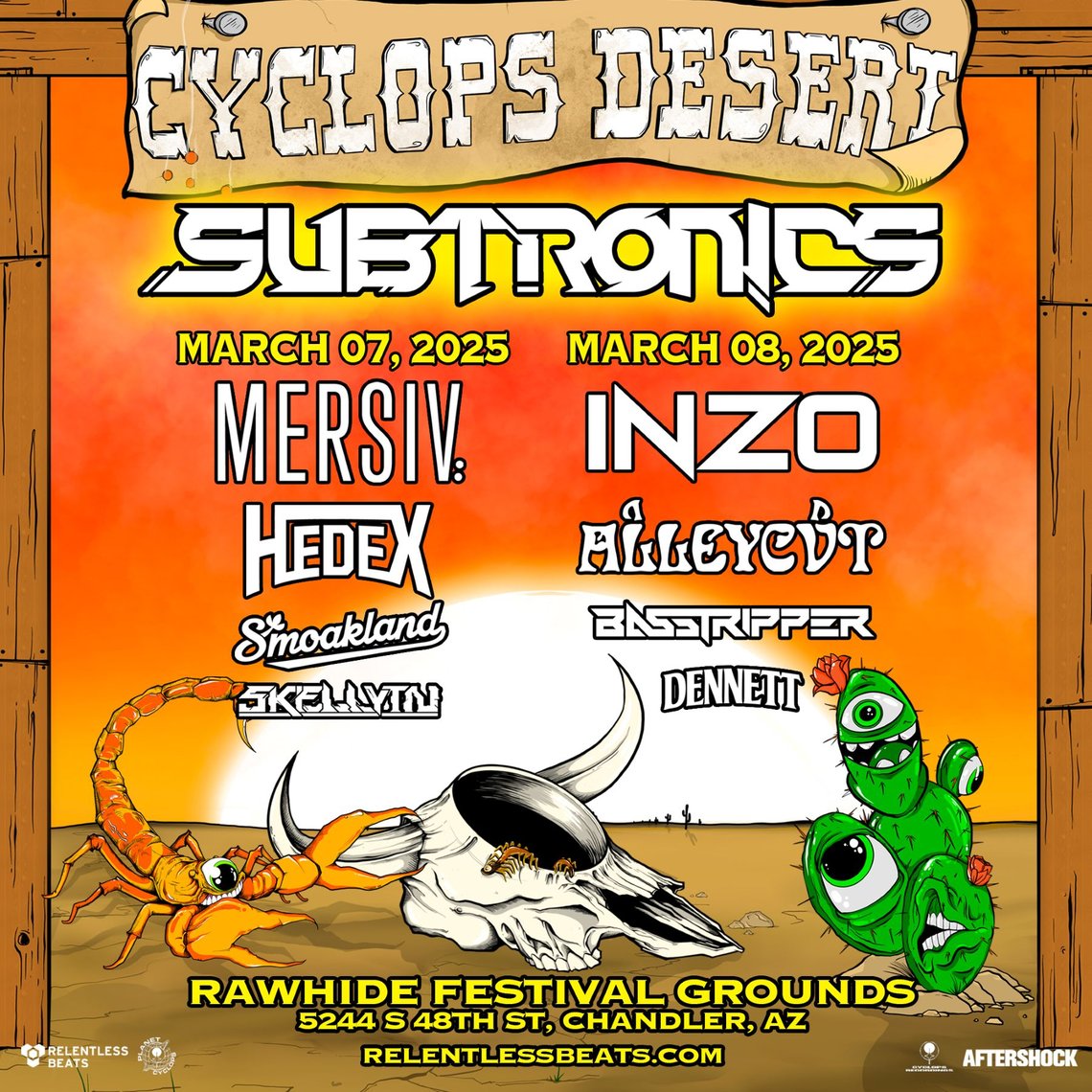 Relentless Beats Presents Cyclops Desert With Subtronics