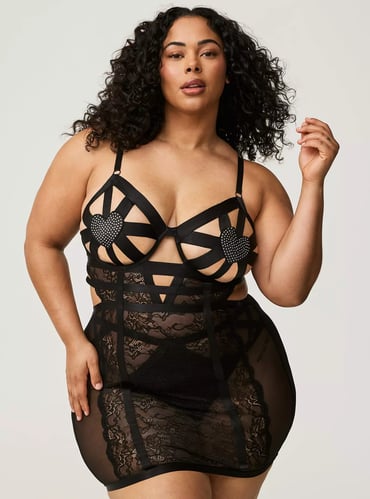 Diamante Open Cup Chemise
