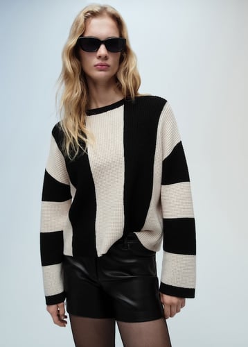 Knit striped sweater
