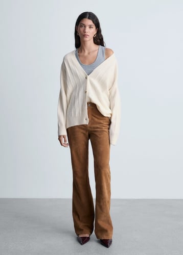 Buttoned long cardigan