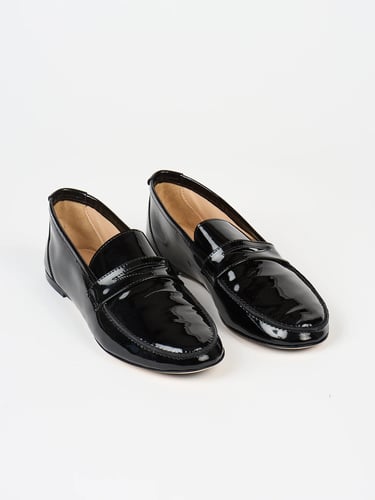The Penny Loafer in Black Patent