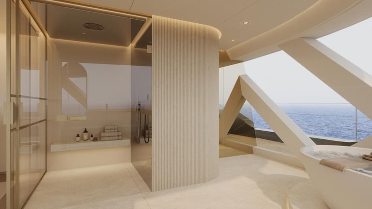 Sunreef Reveals The Custom Interior of Its New 35m Eco Sailing Catamaran