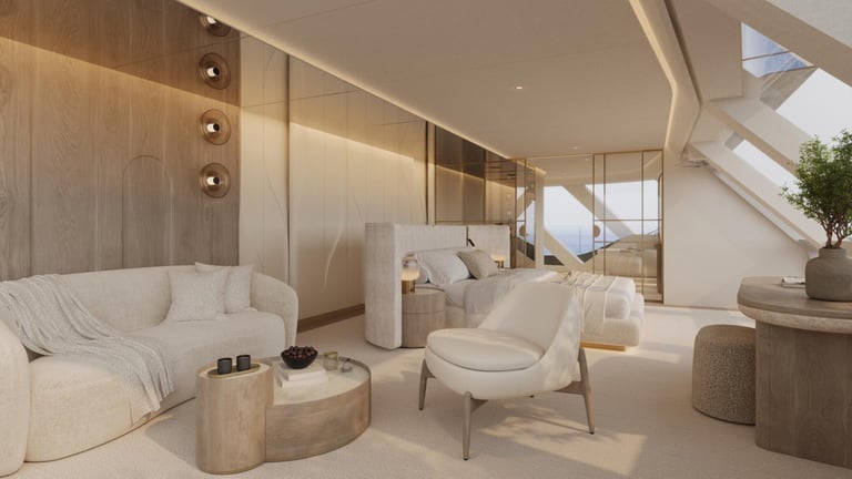 Sunreef Reveals The Custom Interior of Its New 35m Eco Sailing Catamaran