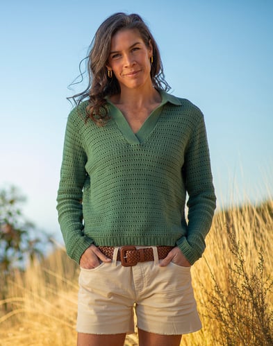 Morgan Polo Sweater Relaxed Sweater Polo