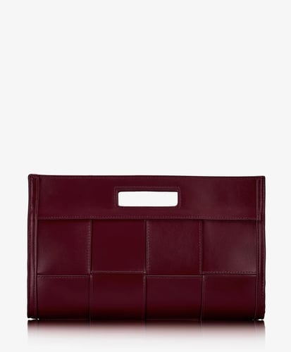 Remy Clutch Bordeaux European Calfskin Leather