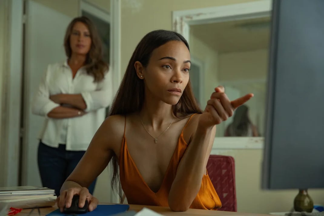 Zoe Saldaña in Emilia Pérez. Page 114Why Not ProductionsPathé FilmsFrance 2 Cinéma