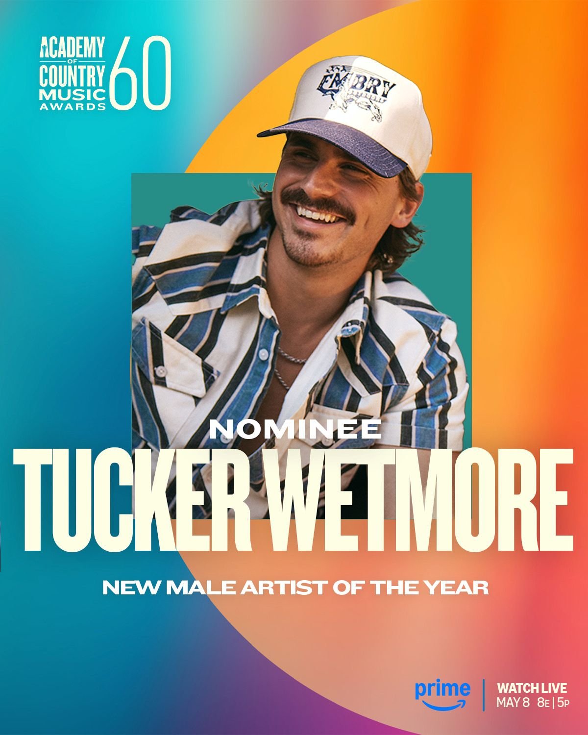 Tucker Wetmore, nuevo nominado a los ACM, sube la apuesta con "Casino", que ya está a la venta