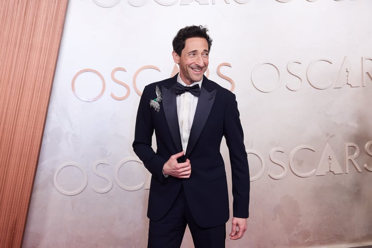 Adrien Brody in The Brutalist