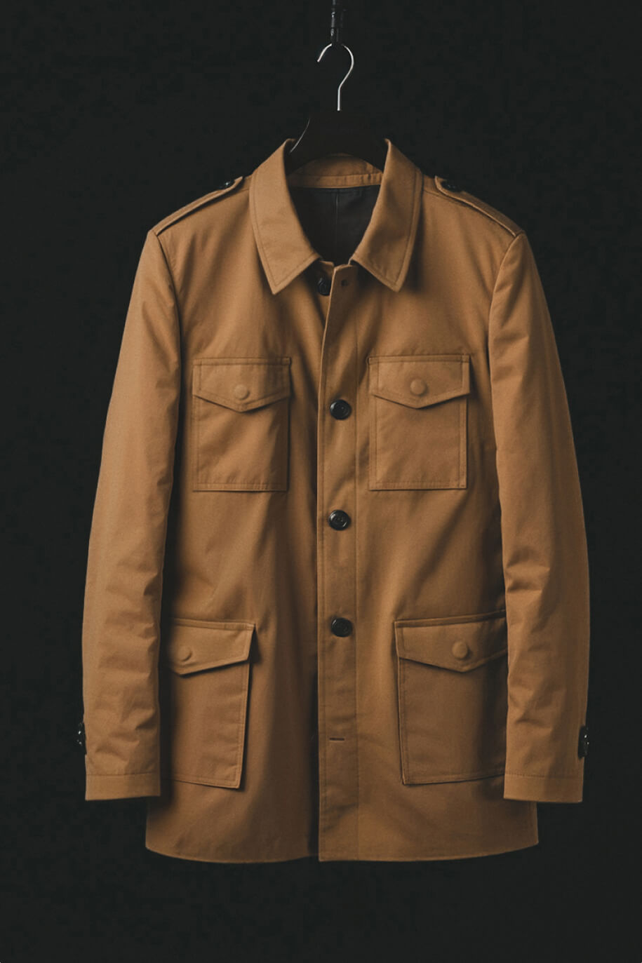 Brown shawl collar with belt loops RRP 259 € Hockerty