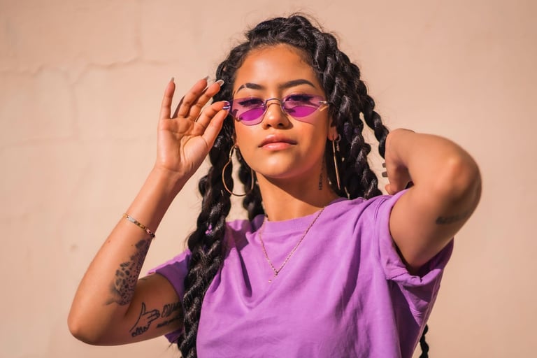 The Allure of Purple Sunglasses