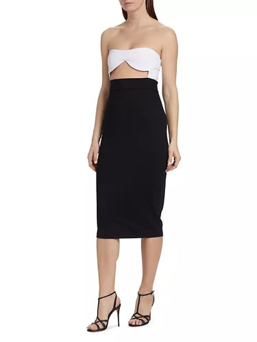 susana monaco Colorblock Cut-Out Tube Dress