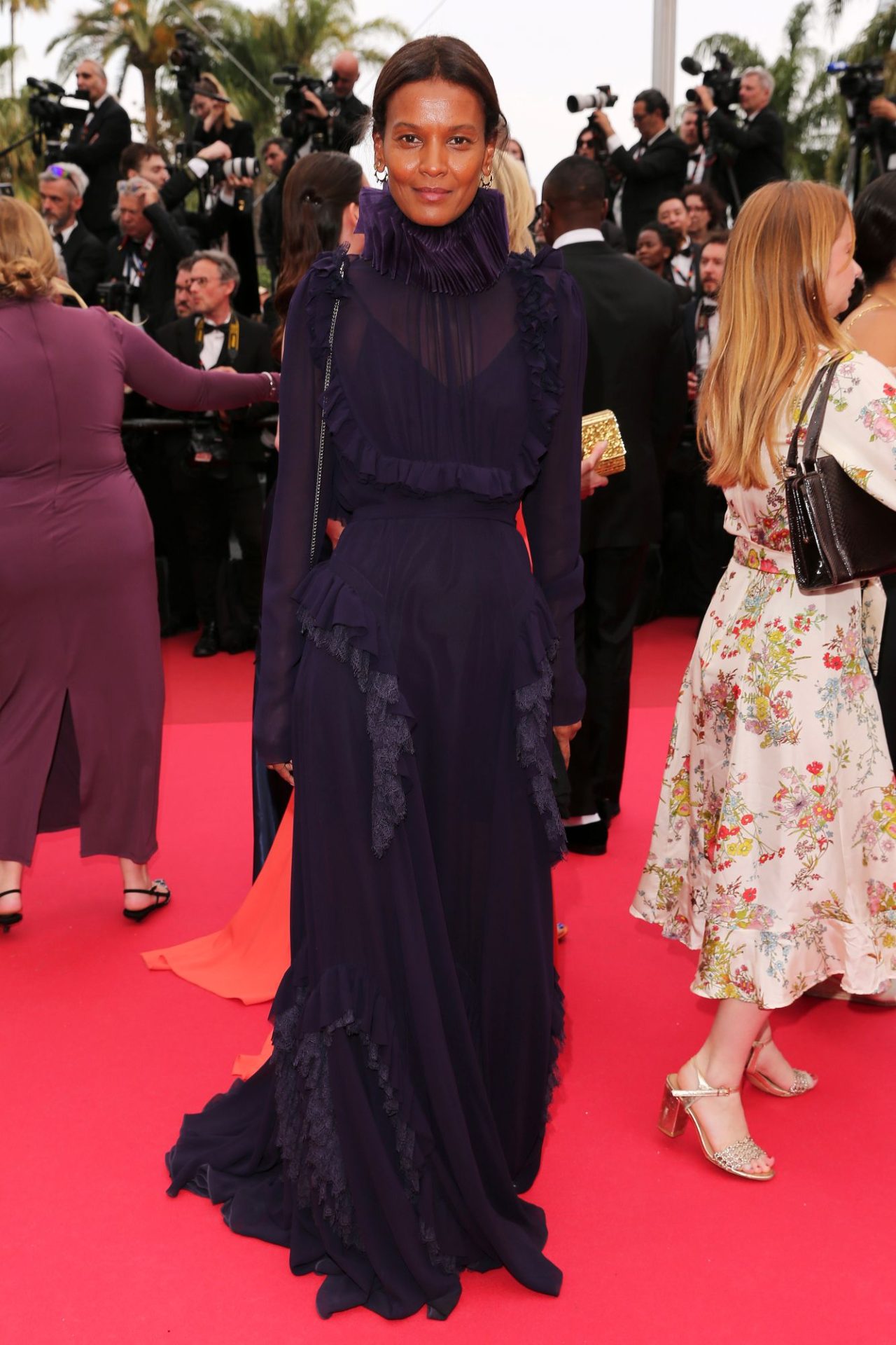 Liya Kebede wears McQueen