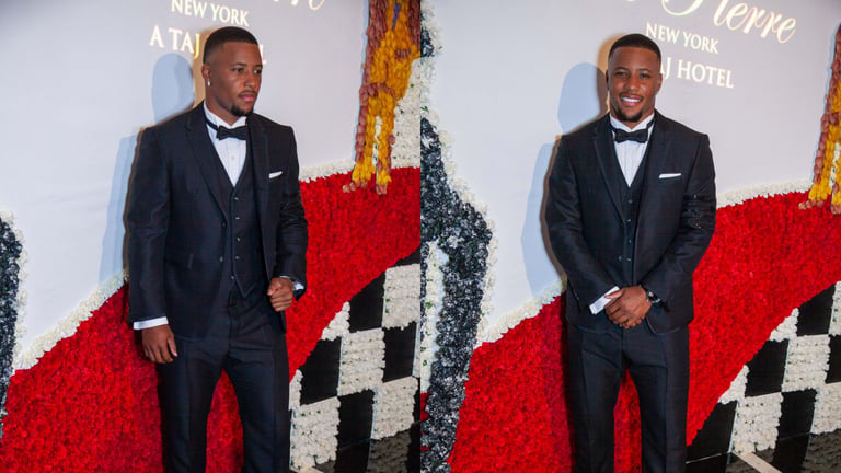 Saquon Barkley Scores Style Points at Met Gala 2025