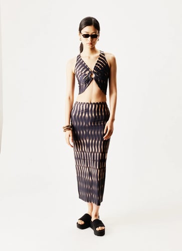 Zebra Melo Gold Skirt