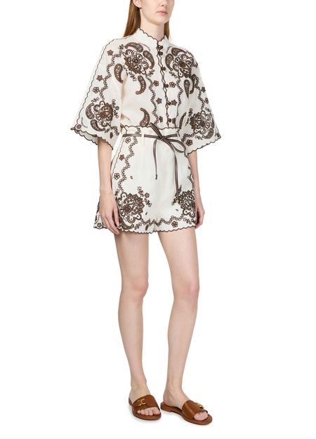 ZIMMERMANN Ascension embroidered shorts