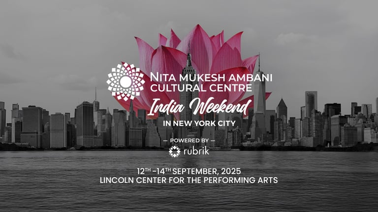 Tickets for the Nita Mukesh Ambani Cultural Centre India Weekend in New York City