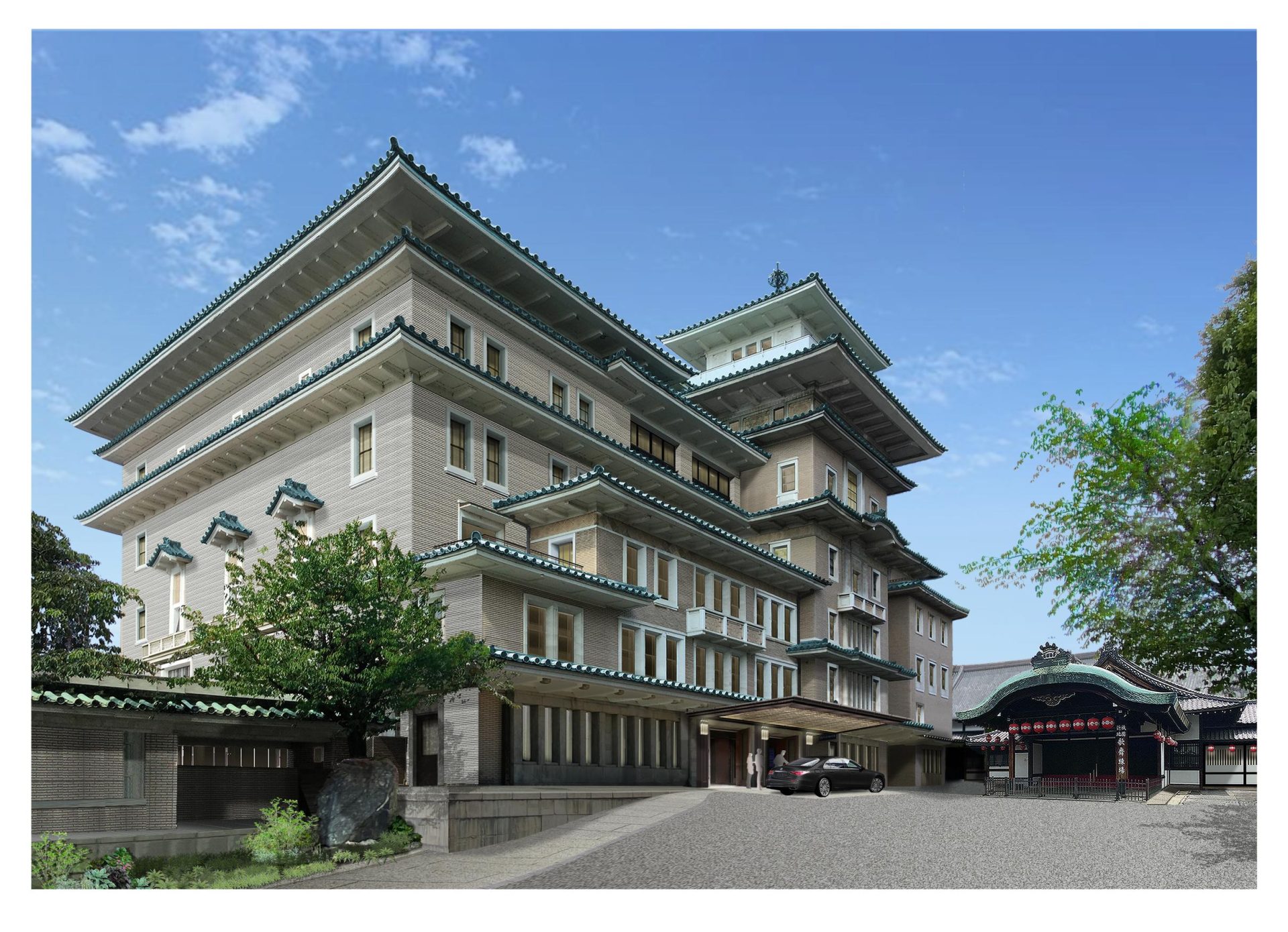 The Imperial Hotel, Kyoto Main Entrance_credit New Material Research Laboratory