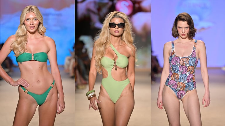 KEVIN MURPHY Closes Swim Week with Jungle Texture & 80s Glam Finale