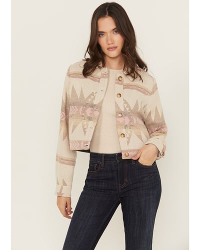 Idyllwind Frauen Mercer Südwest Druck Cropped Shacket