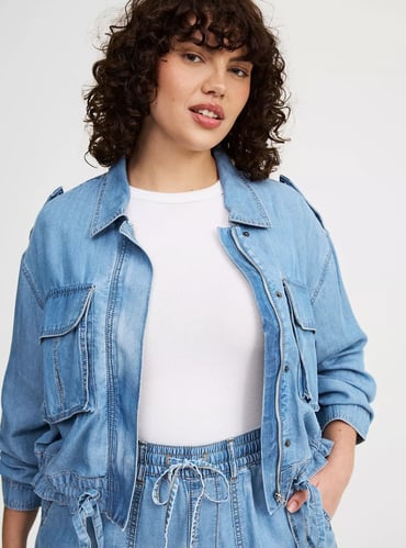 Tencel-Denim-Dienstbarkeitsjacke