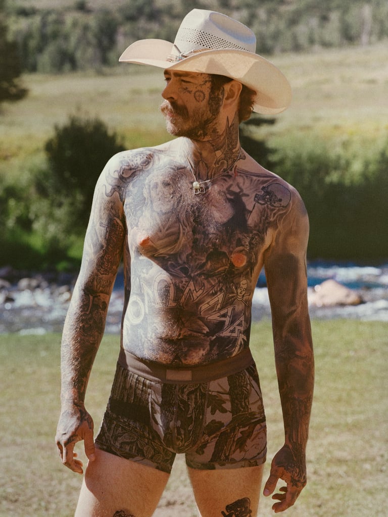 Post Malone Fronts SKIMS Menswear 2025 Campaign