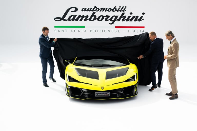Automobili Lamborghini Unveils Fenomeno: Limited-Edition V12 Hybrid Masterpiece at The Quail